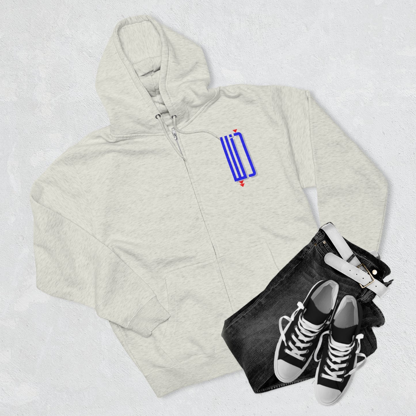 دنيا zip-up hoodie