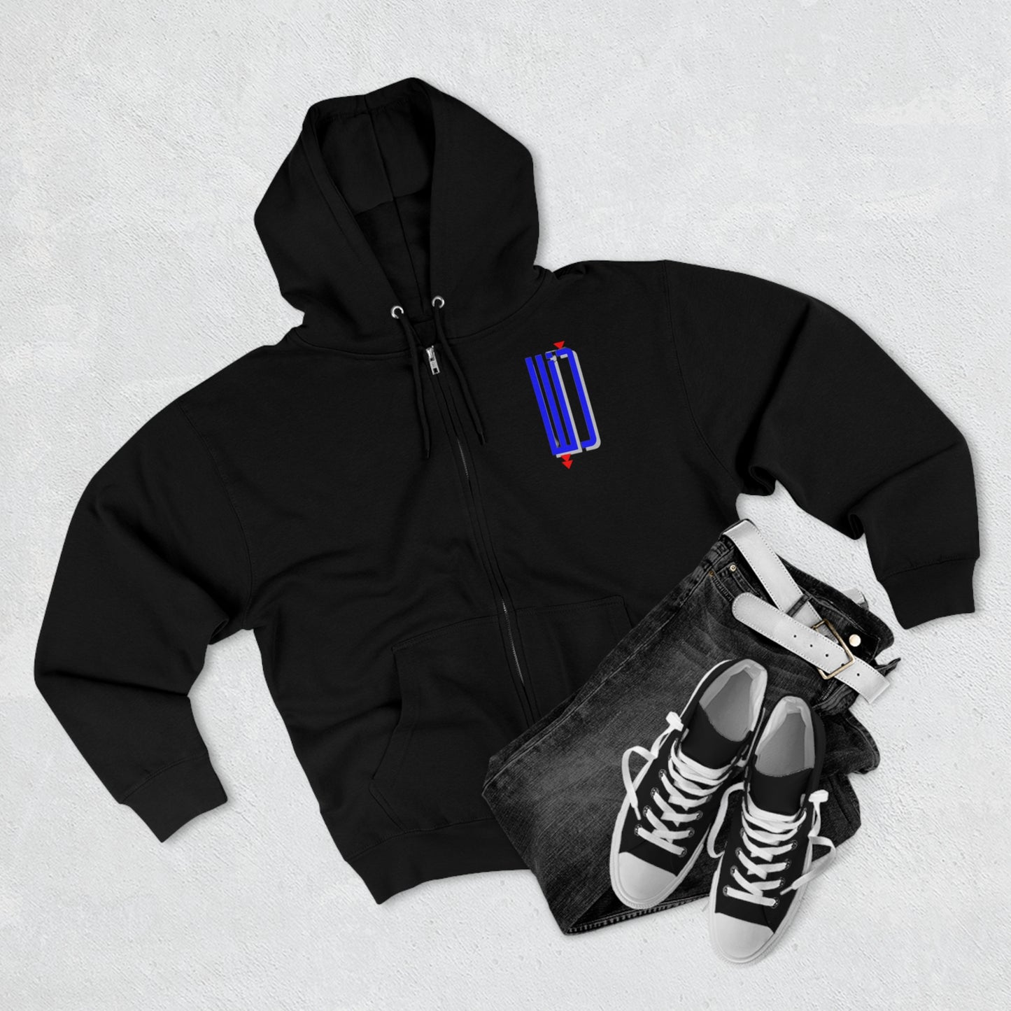 دنيا zip-up hoodie